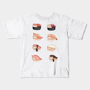 All Bunny Sushi Menus Kids T-Shirt